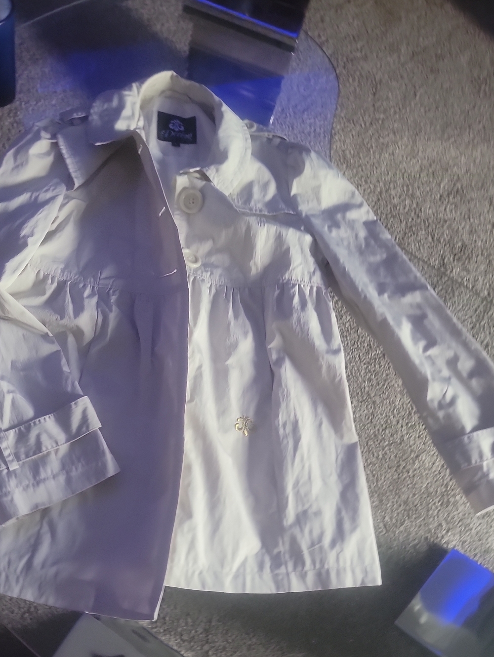 Dereon Cream Button-Front Women's Jacket